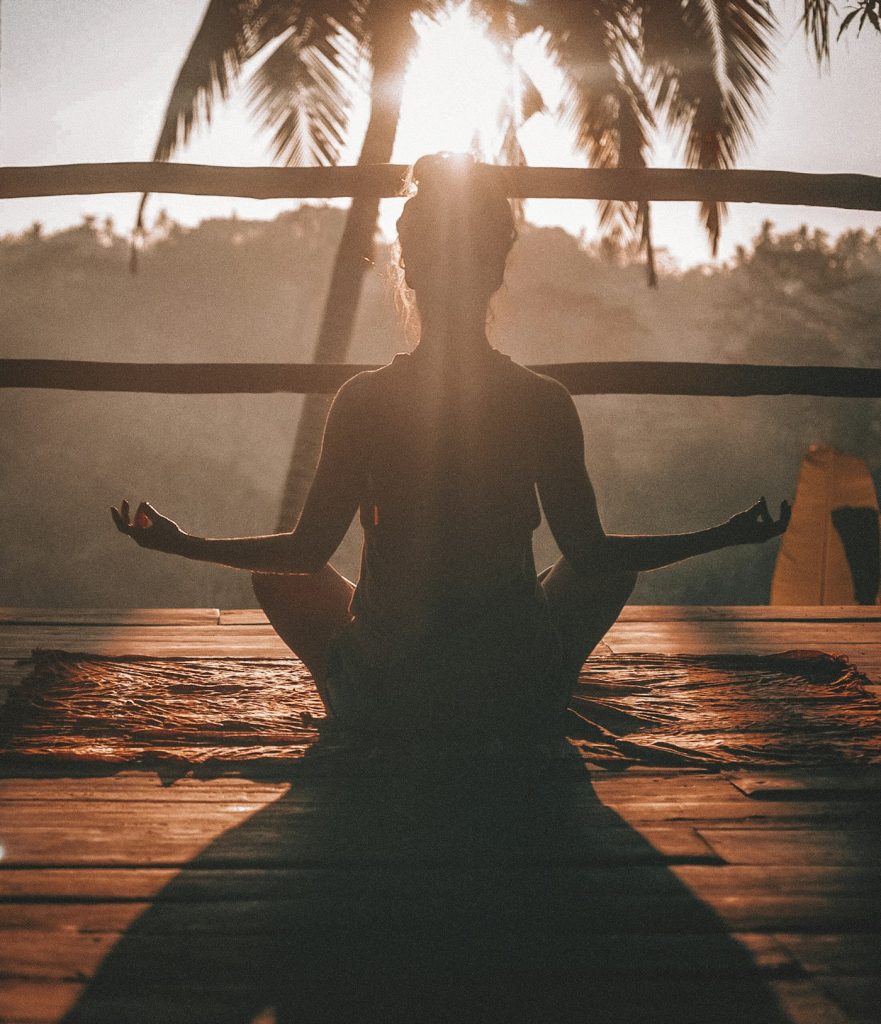 A quiet outdoor wellbeing setting