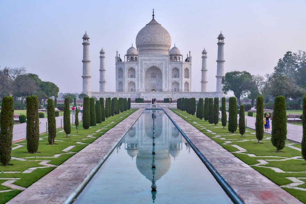 Architectural detail at the Taj Mahal